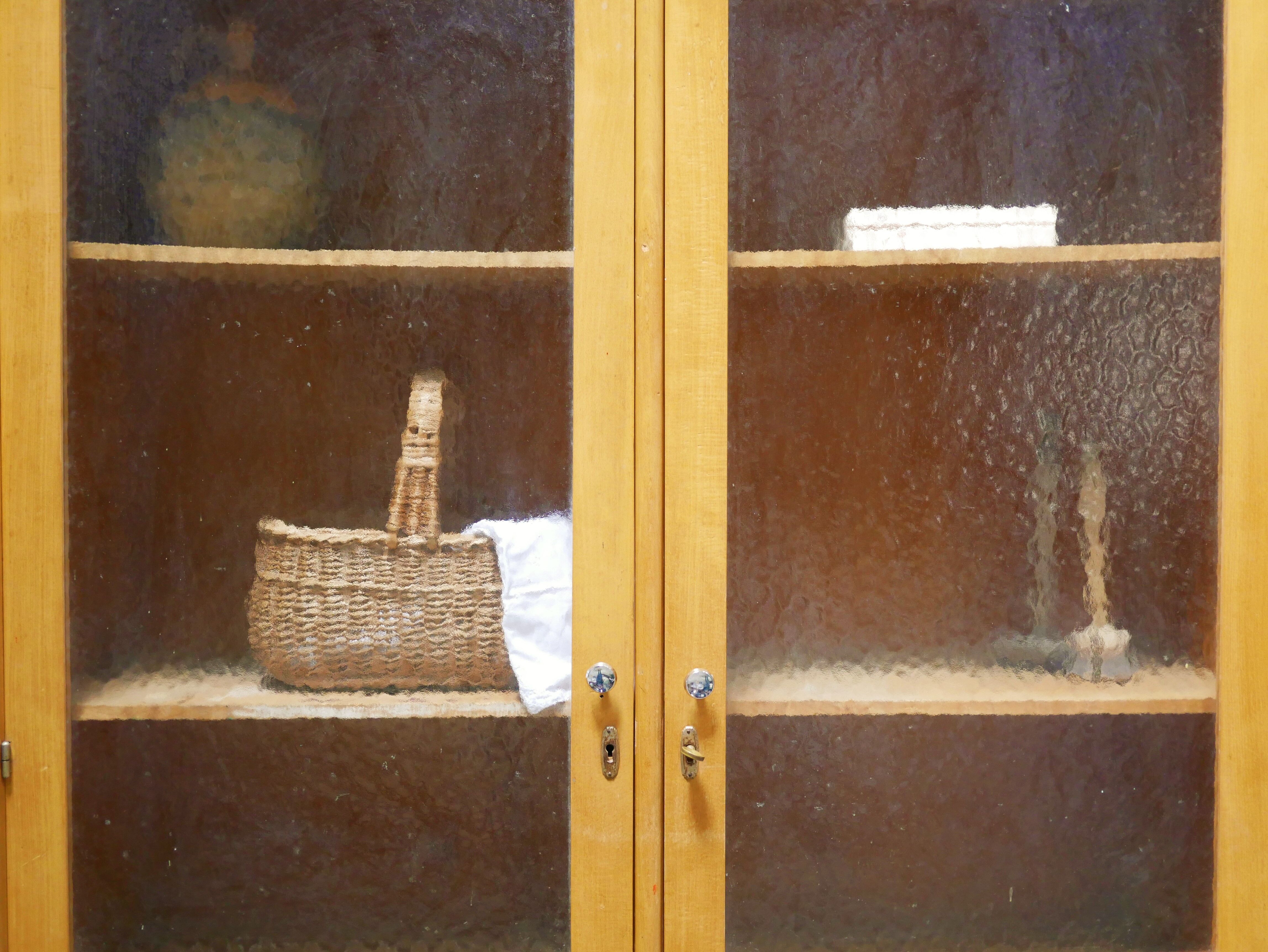 Vintage school library cabinet