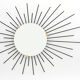Sun vintage black iron mirror 72x57cm