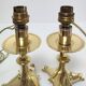 Pair of tripod lamps gilded bronze fondeur Poussielgue-Rusand