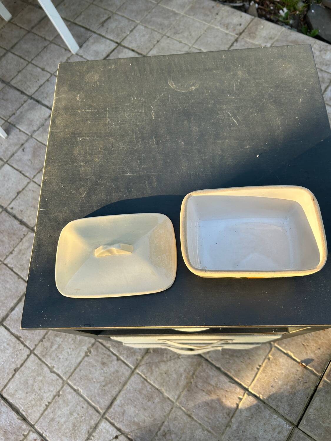 Vintage butter dish