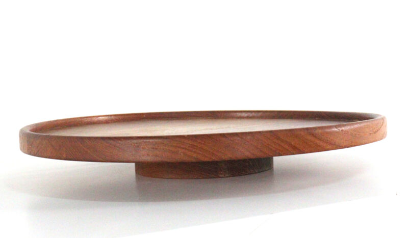 Lazy Susan teak rotating tray in teak - danish design