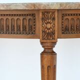 Louis XV-style half-moon console