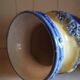 Paire de vases en barbotine