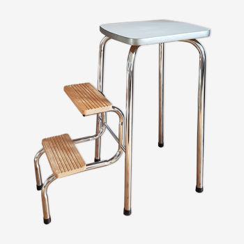 Tabouret marche pied assise en formica