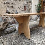 Beech farm bench