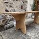 Beech farm bench