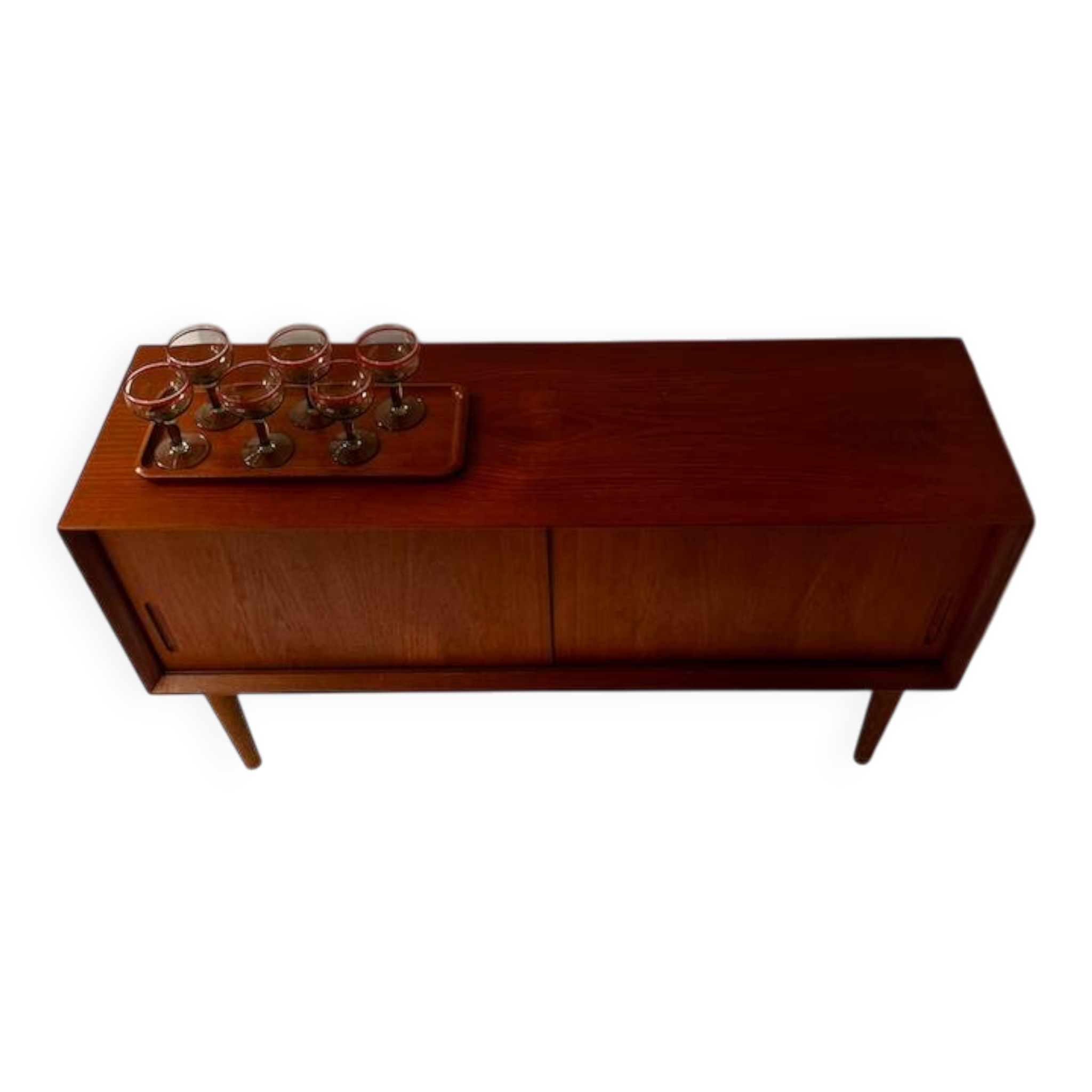 Meuble buffet bas scandinave en teck