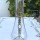 Antique Napoléon III vase in glass and gilded brass