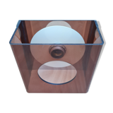Wall lamp in smoked plexiglas by jocelyne trocmé model "disco"