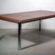 No. 3055D table desk and No. 3076 credenza extension from the Pfister Executive Office Collection for KnollStudio, circa 1988