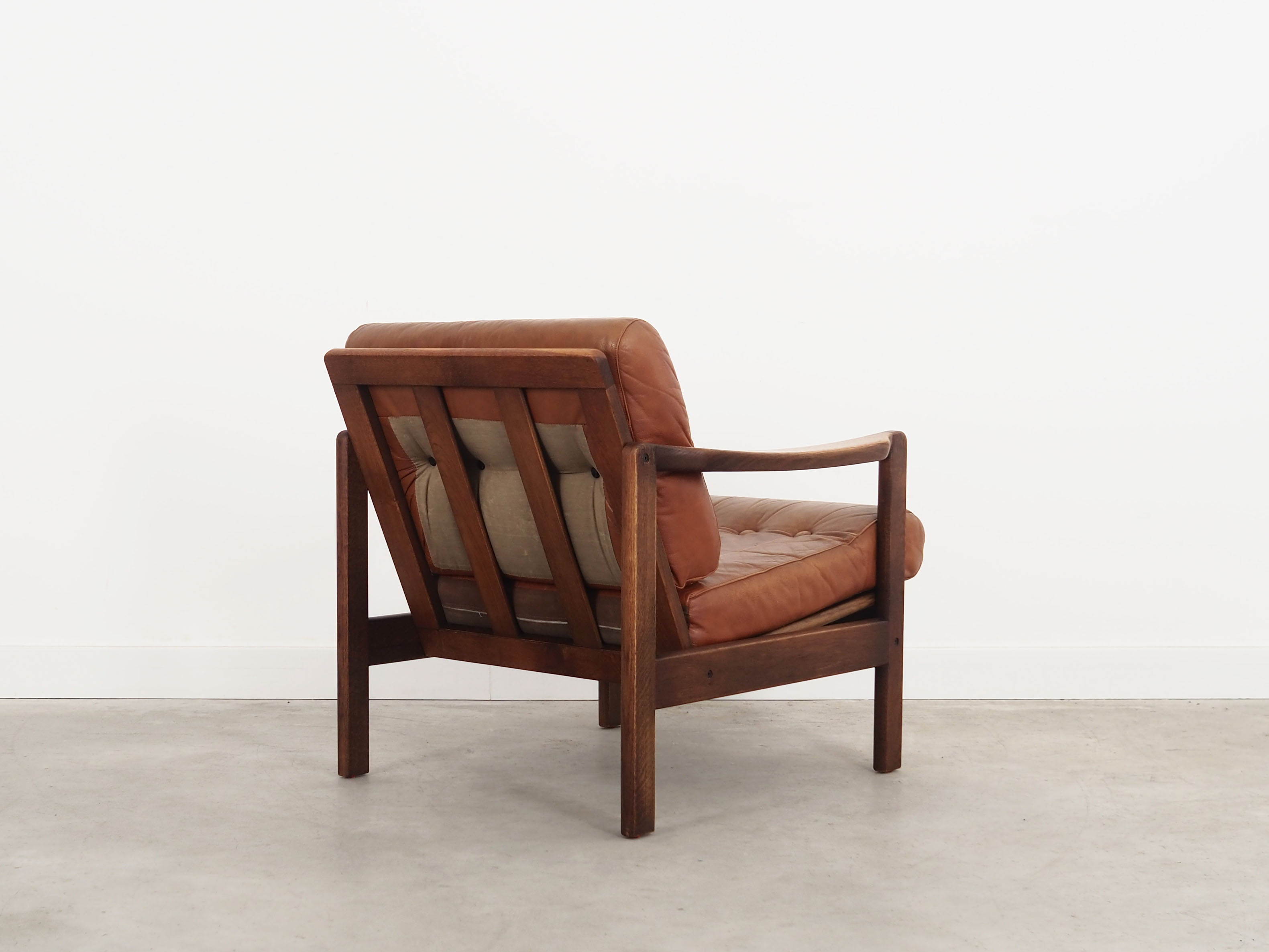 Oak armchair, Danish design, 60s, production: Denmark