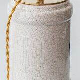 Italian Majolica Albarello table lamp, pharmacy, 19th century.