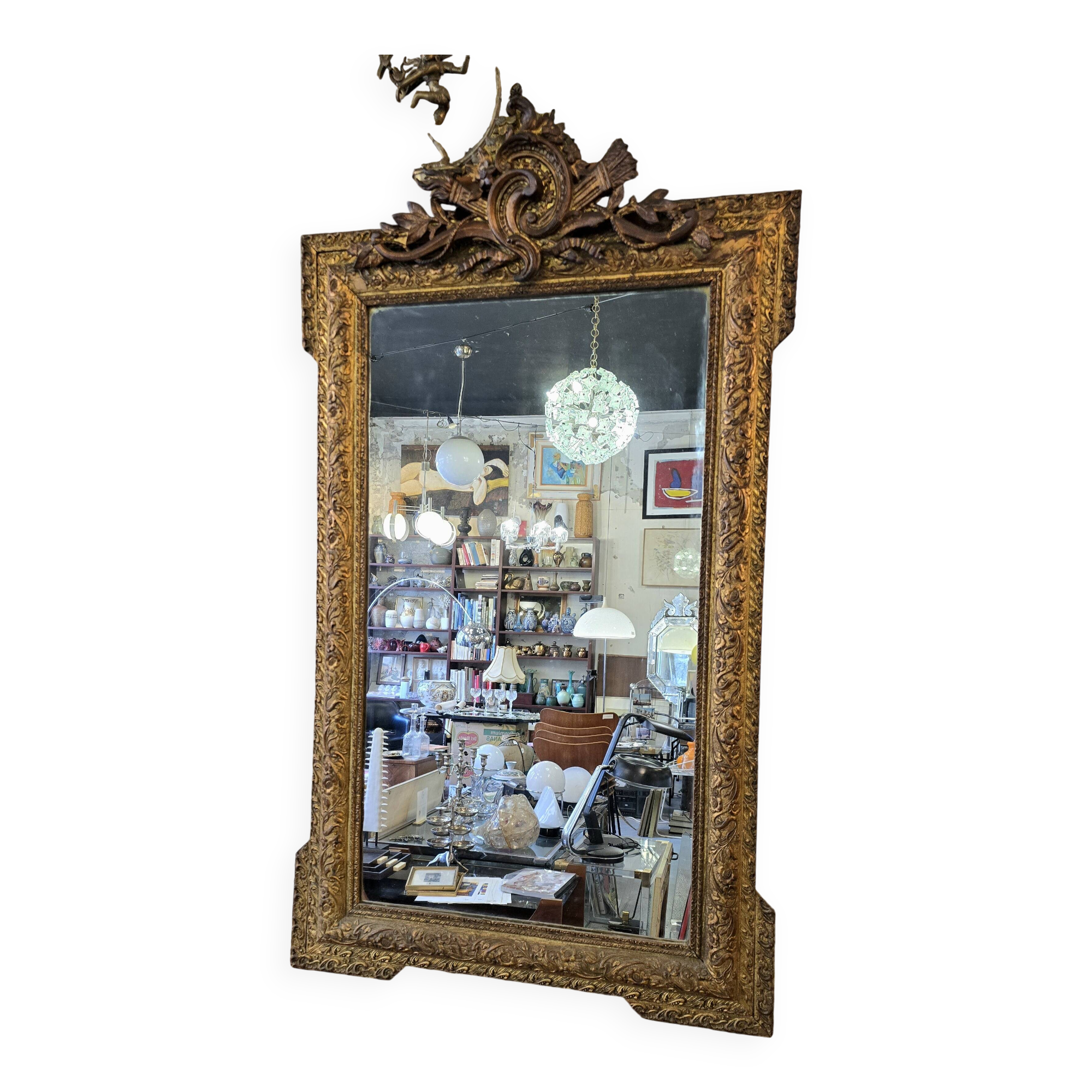 Large Napoleon III Mirror - 126 Cm