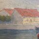 Tableau ancien, Marine, années 40