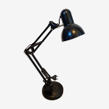 Lampe de bureau articulée vintage noire