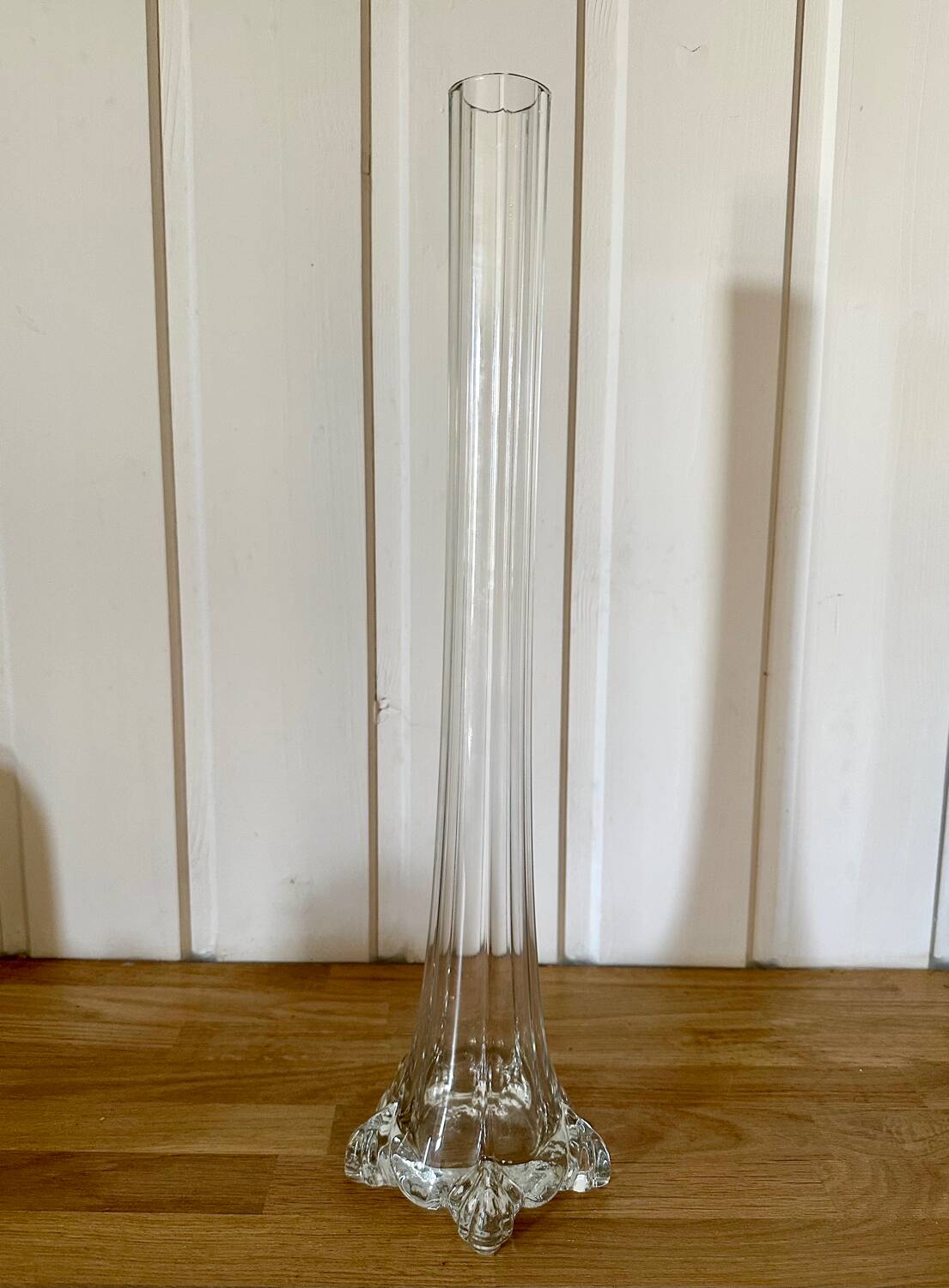 Large art nouveau glass soliflore