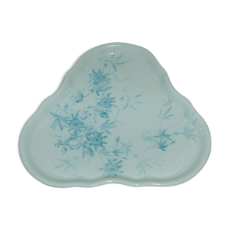 Creil Montereau earthenware dish décor Chantilly