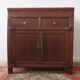 Antique painted 2  door cabinet qith 2  drawers, 1910
