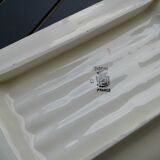 Great asparagus dish. Barbotine . Digoin Sarreguemines