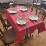 Authentic bistro tablecloth