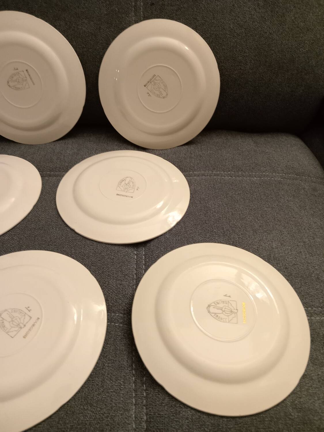 Lot d'assiettes à desserts vintage