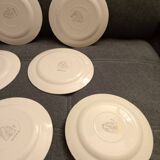 Lot d'assiettes à desserts vintage