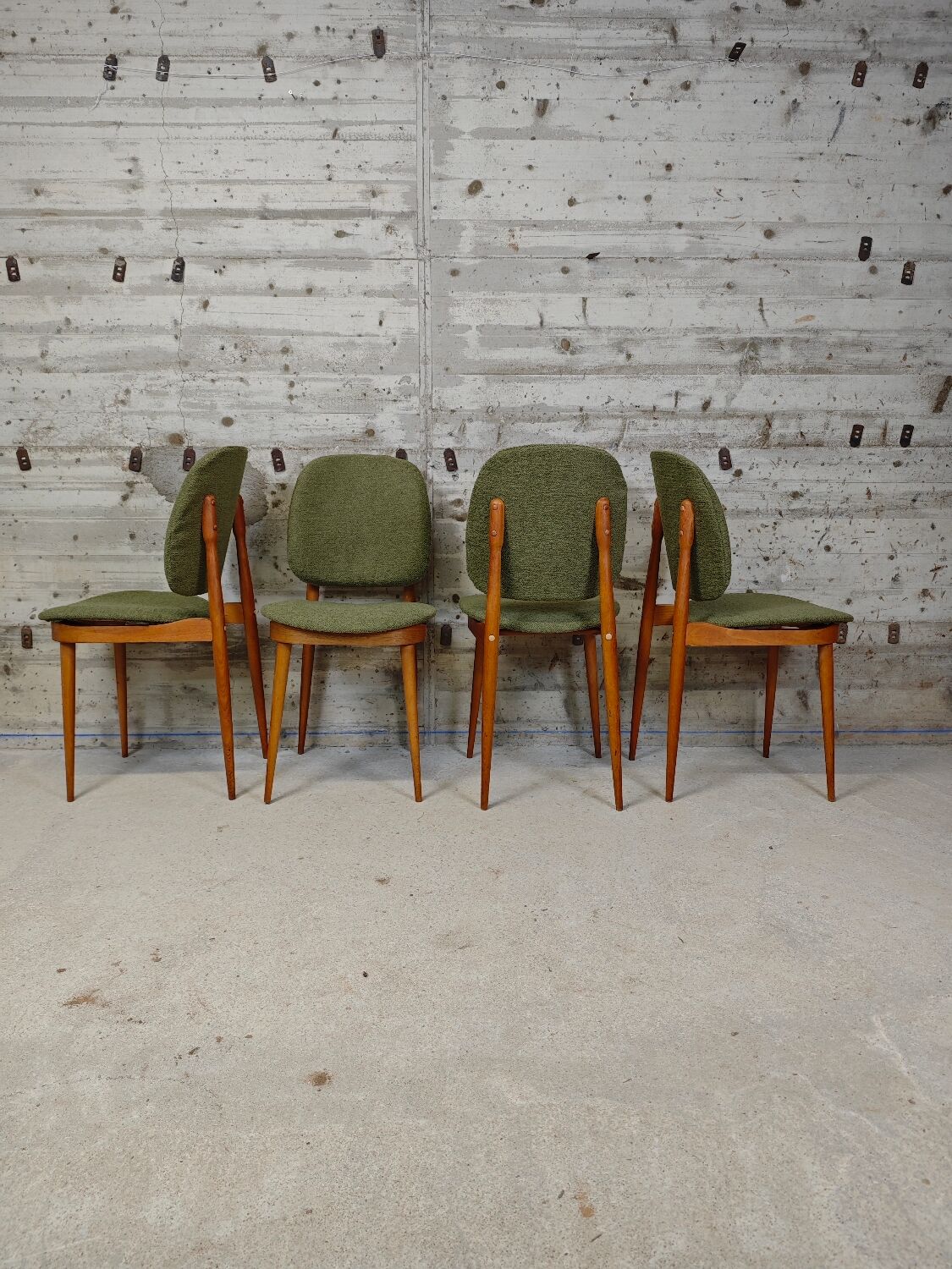 Set of 4 Baumann Pégase chairs