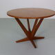 Søren Georg Jensen  Teak Round Coffee Table for Kubus, 1960 Denmark