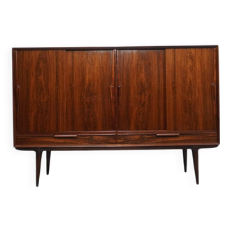 Gunni Omann 'model 13' highboard in rosewood, Denmark 1960s