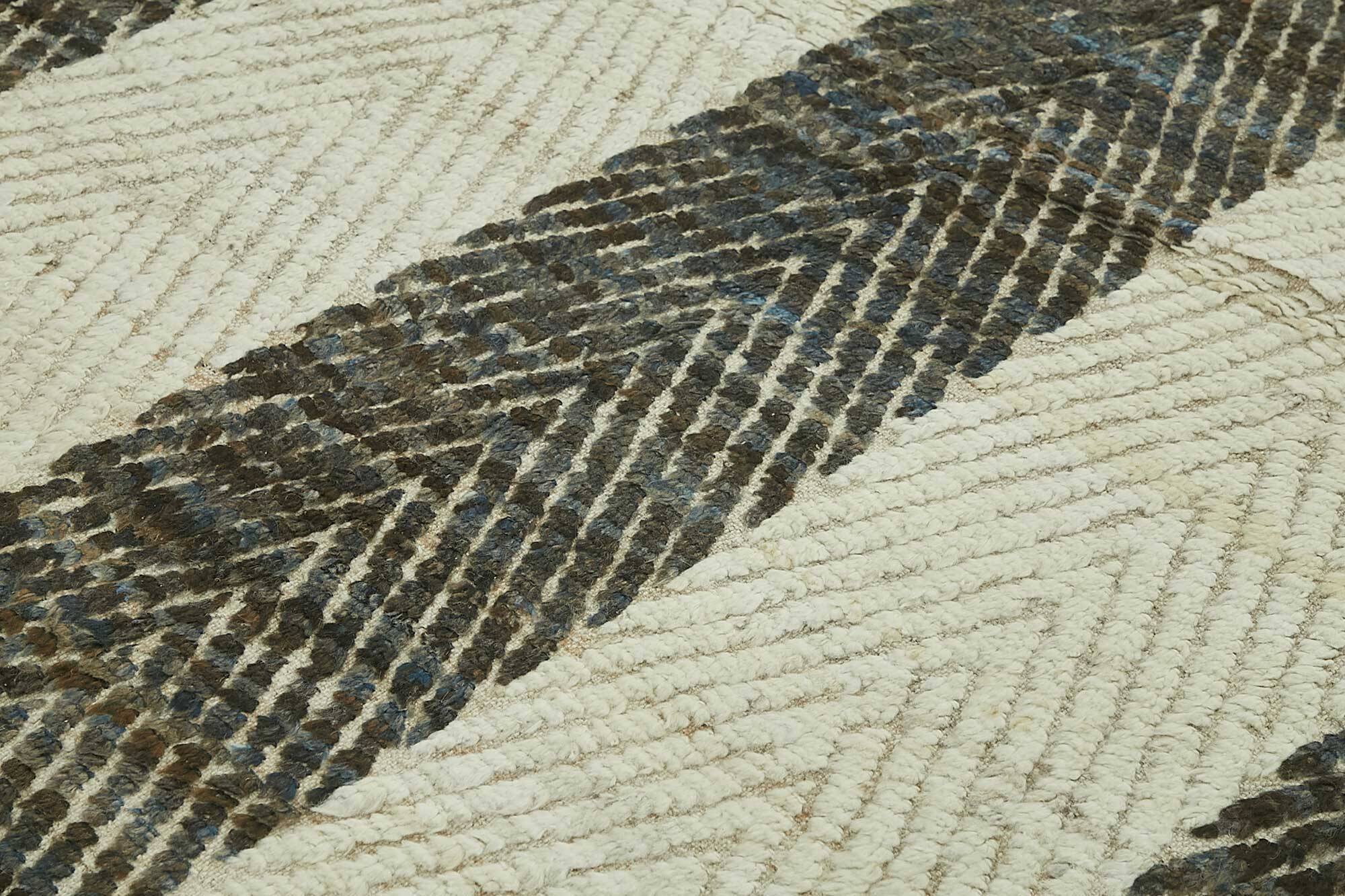 Handwoven Tribal One of a Kind 271 cm x 357 cm Beige Wool Carpet