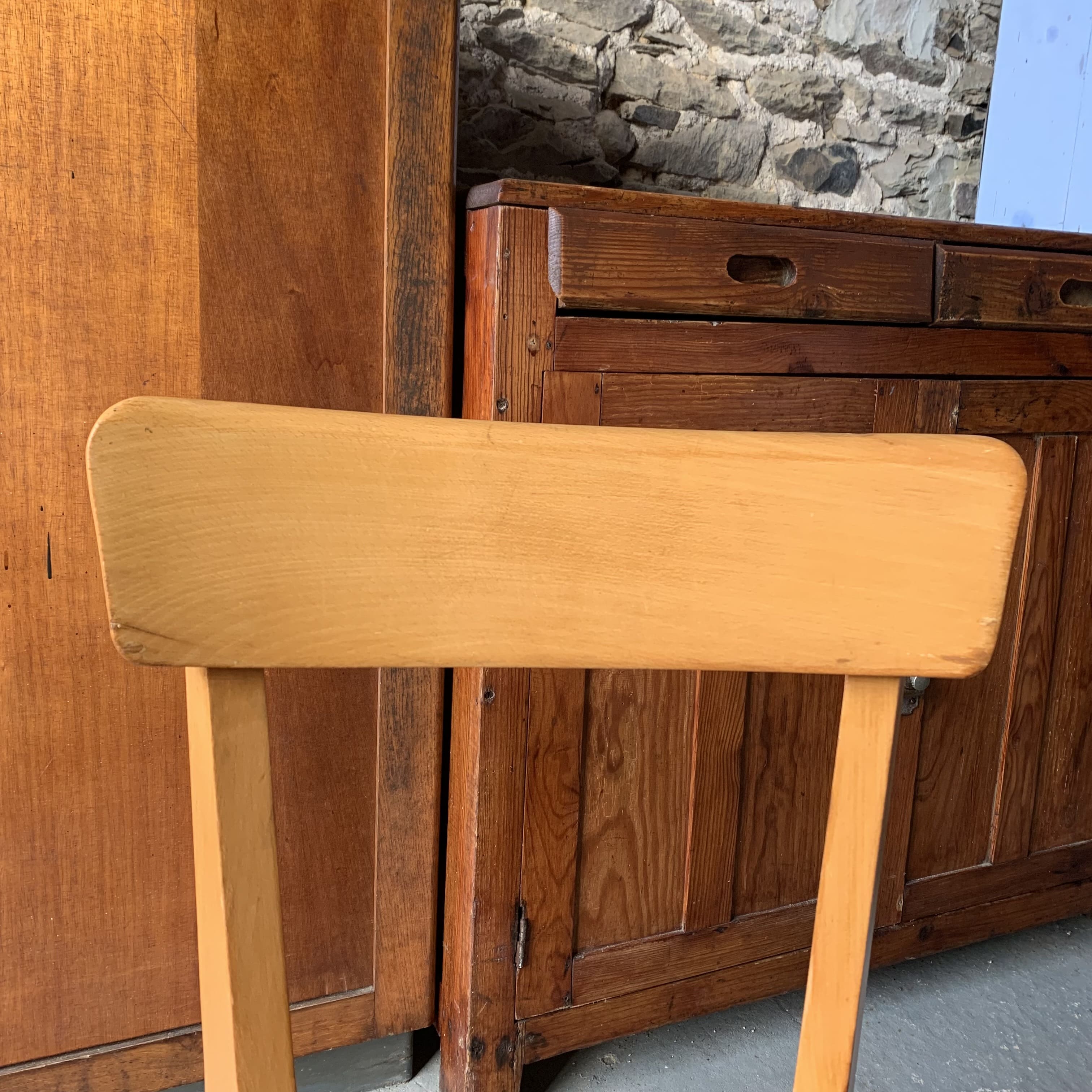 Pair of vintage 70's chairs with compass feet
