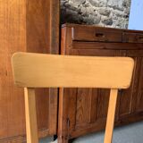 Pair of vintage 70's chairs with compass feet