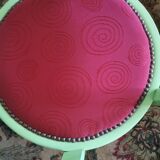Set of 4 bridge art deco armchairs redesigned