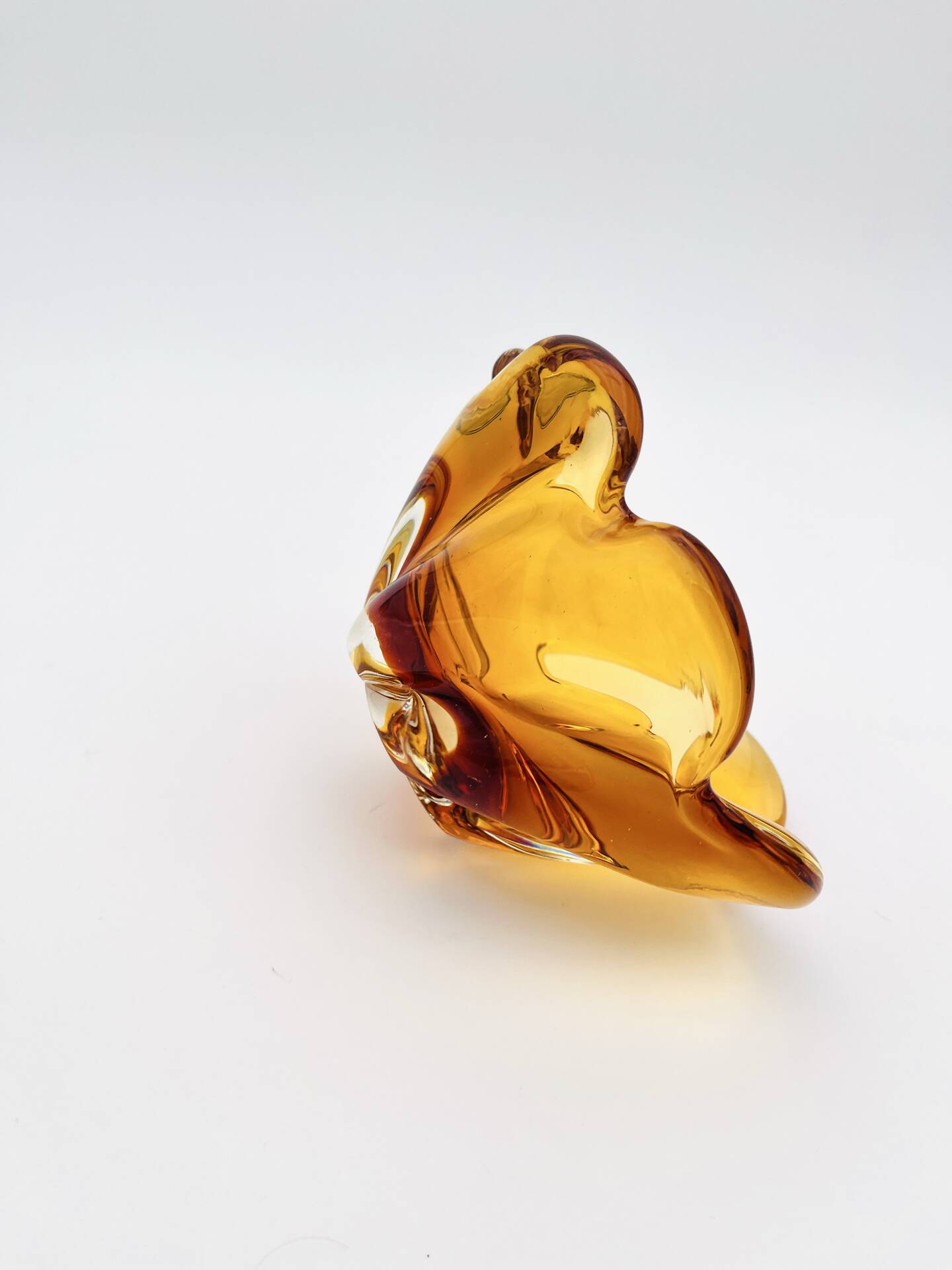 Ashtray - Morano Sommerso - Amber - 1960