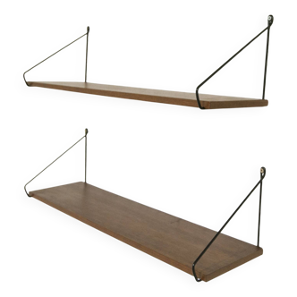 Etagère string 1960 2 plateaux avec 4 trinagles