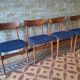 Set of Schionning and Elgaard teak dining chairs, Denmark 1960s