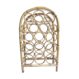 Vintage rattan bottle holder