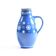Blue handmade ceramic jug or vase Slovakian Folk Art, circa 1950