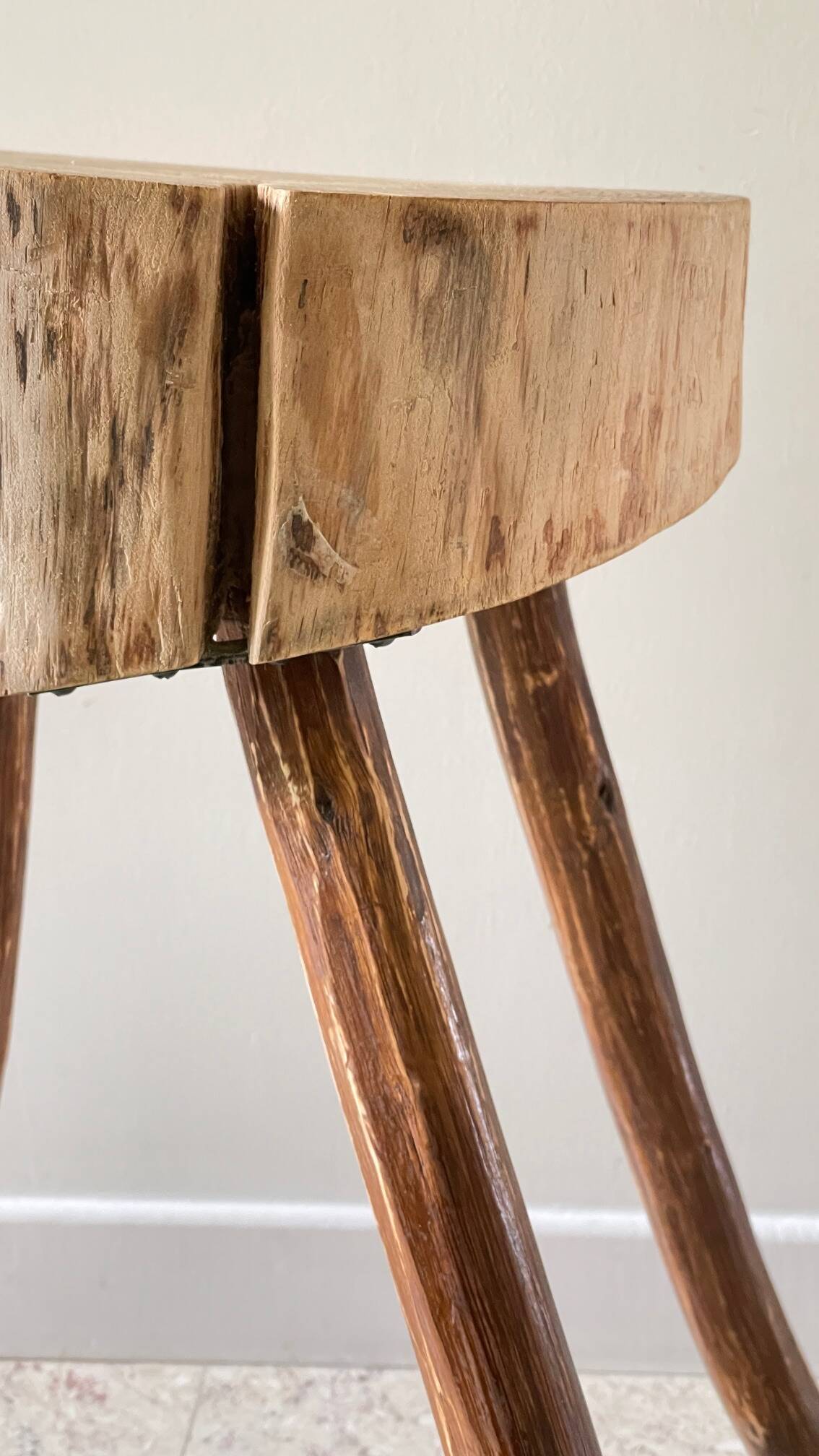 Vintage brutalist stool