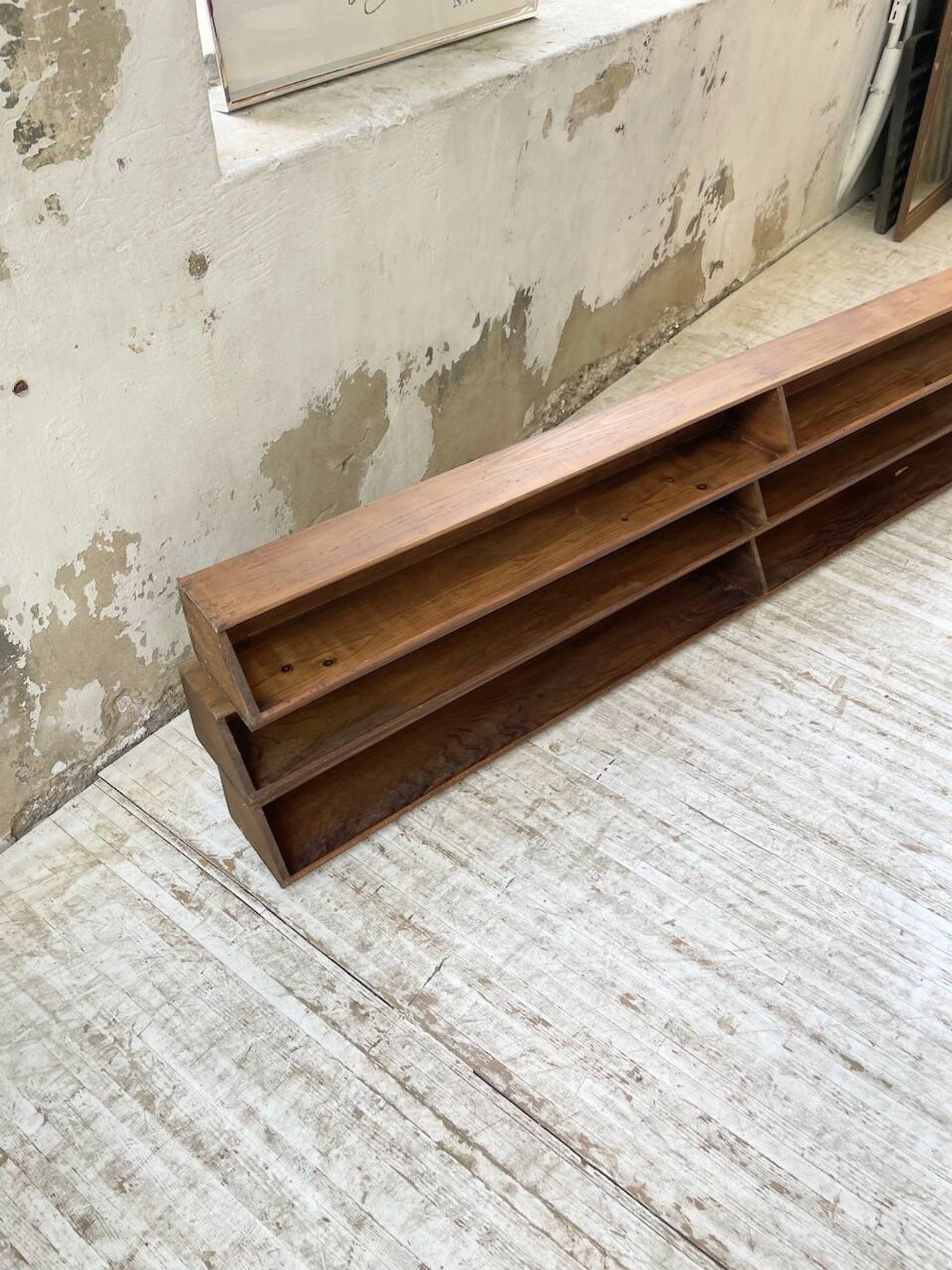 XL wooden wall storage
