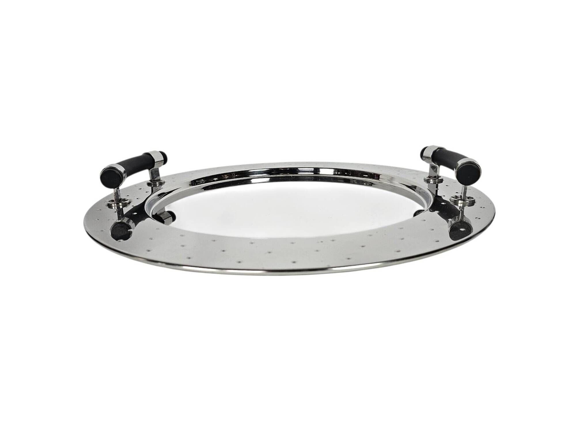 Alessi - design Michael Graves - tray - stainless steel - Memphis Milano