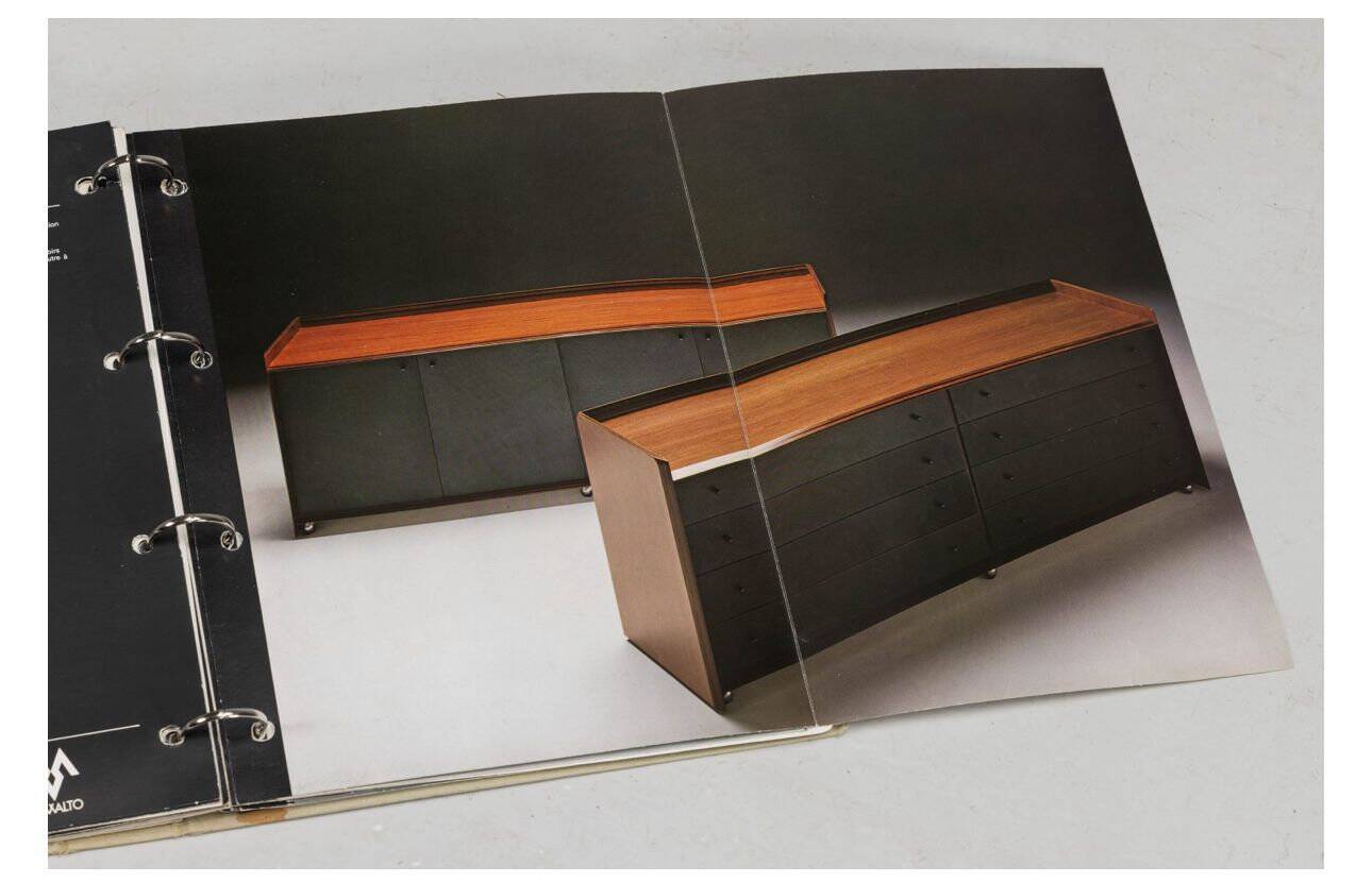 Rare rosewood sideboard by Afra Tobia Scarpa for Maxalto