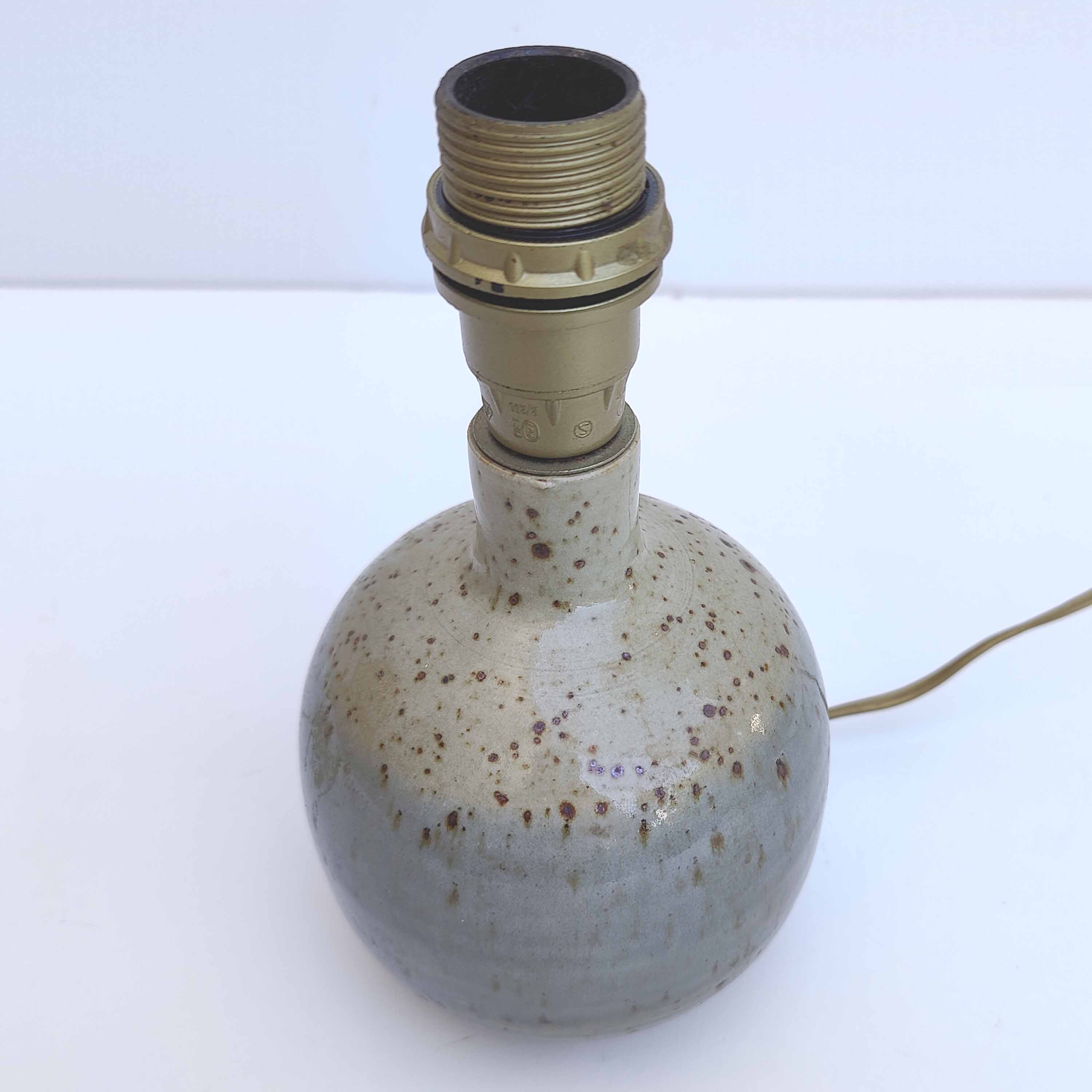 Lamp foot vintage ball ceramic stoneware