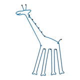 Coat rack child giraffe