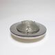 Applique murale sculpturale en chrome et verre vintage italienne, design collectible