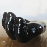 "hand" in black ceramic trinket bowl 60/70