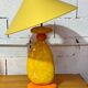 Vintage ceramic lamp by François Châtain