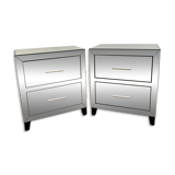 Tables de chevet miroir x2 AMPM