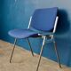 Lot de 20 chaises DSC 106 bleues de Giancarlo Piretti pour Castelli.