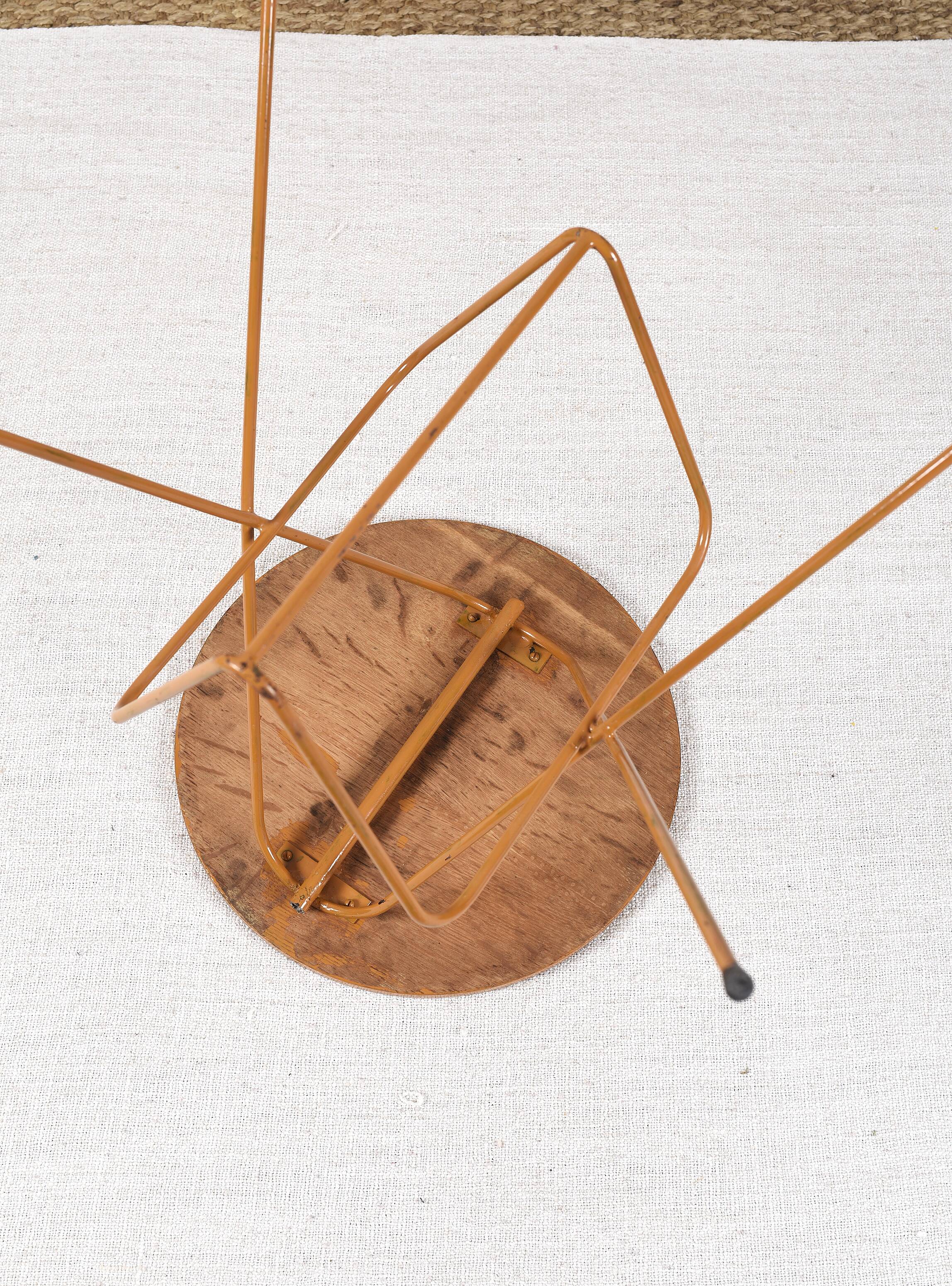 Vintage magazine rack side table